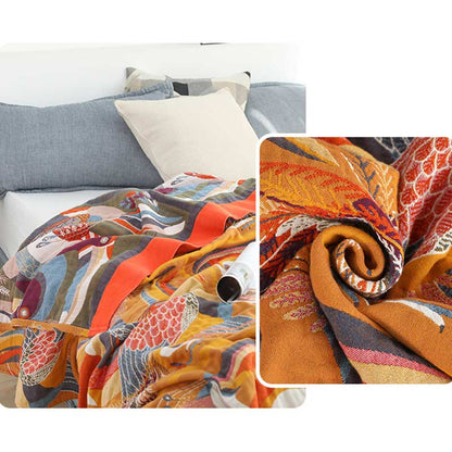 Toucan Bird Reversible Cotton Soft Quilt - image 5