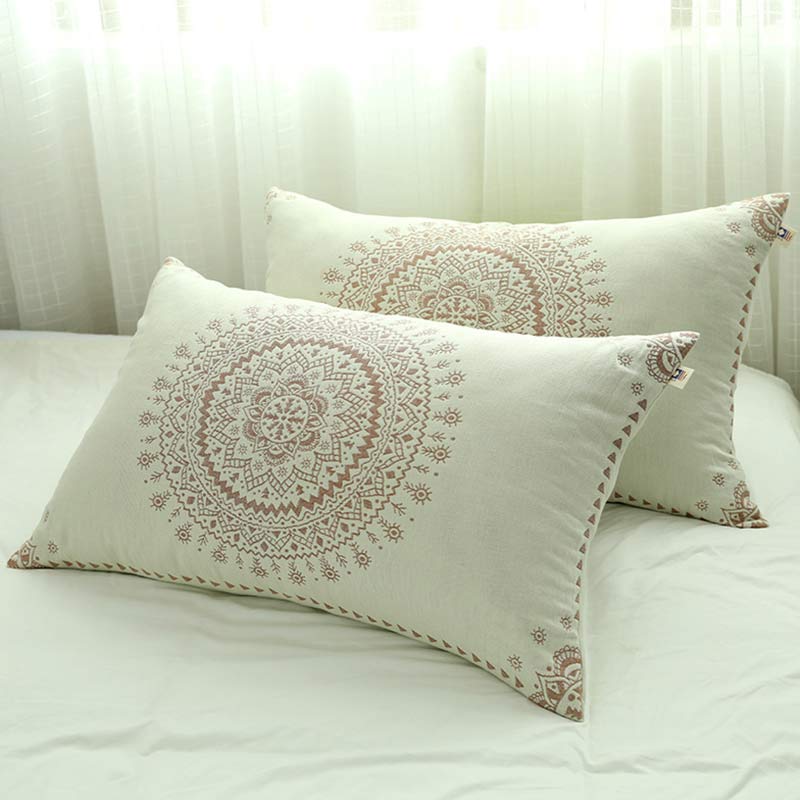 Mandala Cotton Pillow Cover Button Pillowcases (2PCS) - image 5
