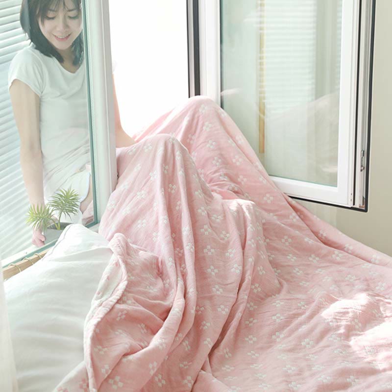 Ownkoti Mini White Square Plaid Cotton Quilt - image 5