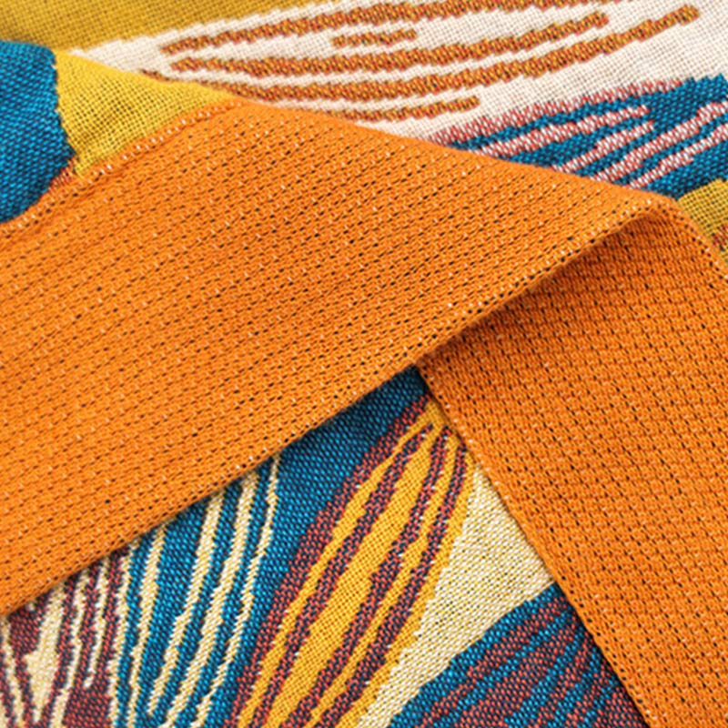 Ownkoti Yellow Flower Print Cotton Reversible Quilt - image 12